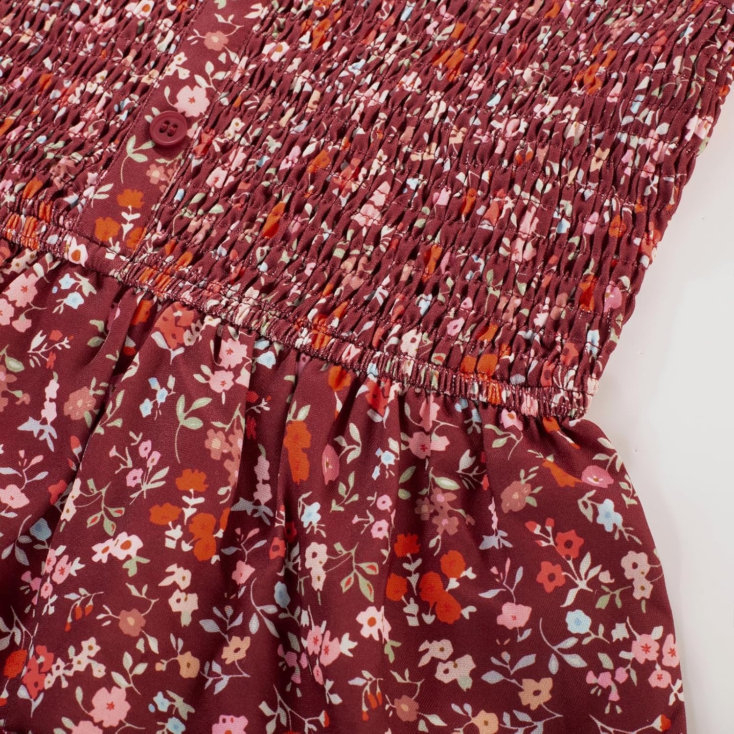 image:imageGRACE KARIN Girls Fall Long Sleeve Floral Christmas Teen Dress Size 614Wine Red Floral