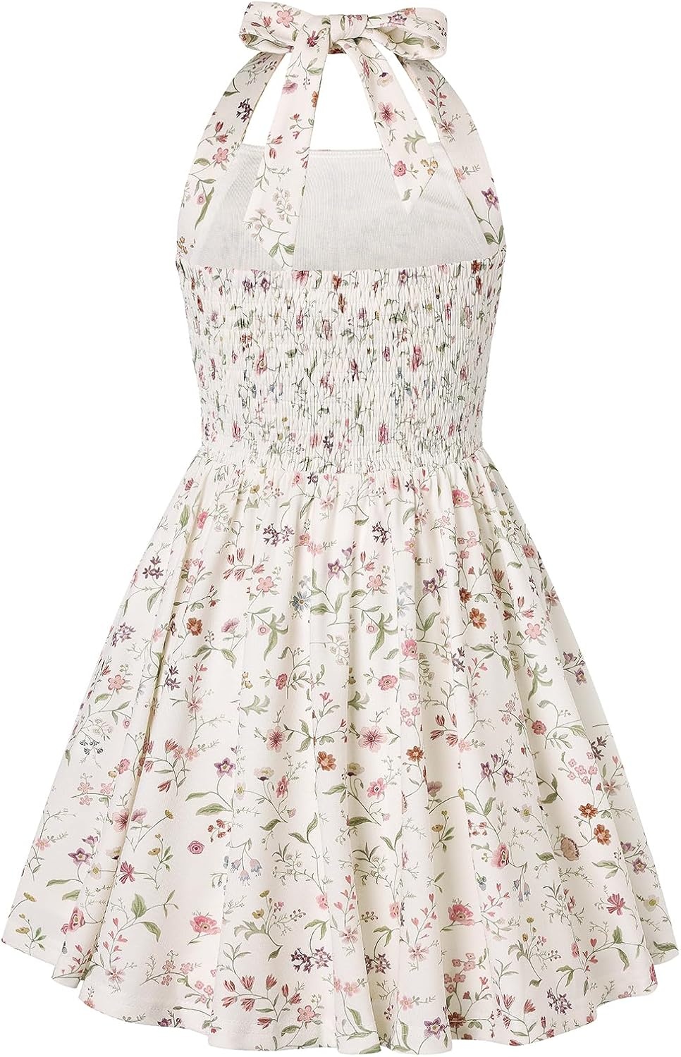 image:imageGrace Karin Girls Floral Summer Spring Halter Tie Back Dresses Size 716Apricotgray Pink Floral