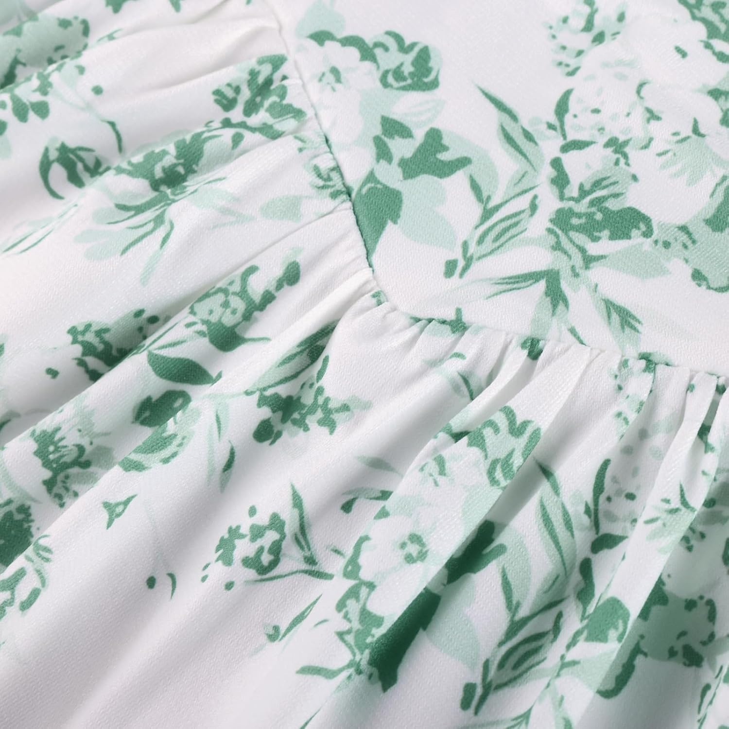 image:imageGrace Karin Girls Floral Summer Spring Halter Tie Back Dresses Size 716Green White Floral