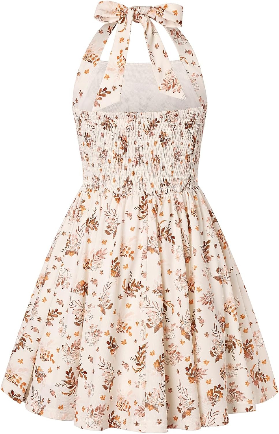 image:imageGrace Karin Girls Floral Summer Spring Halter Tie Back Dresses Size 716Orange Brown Floral