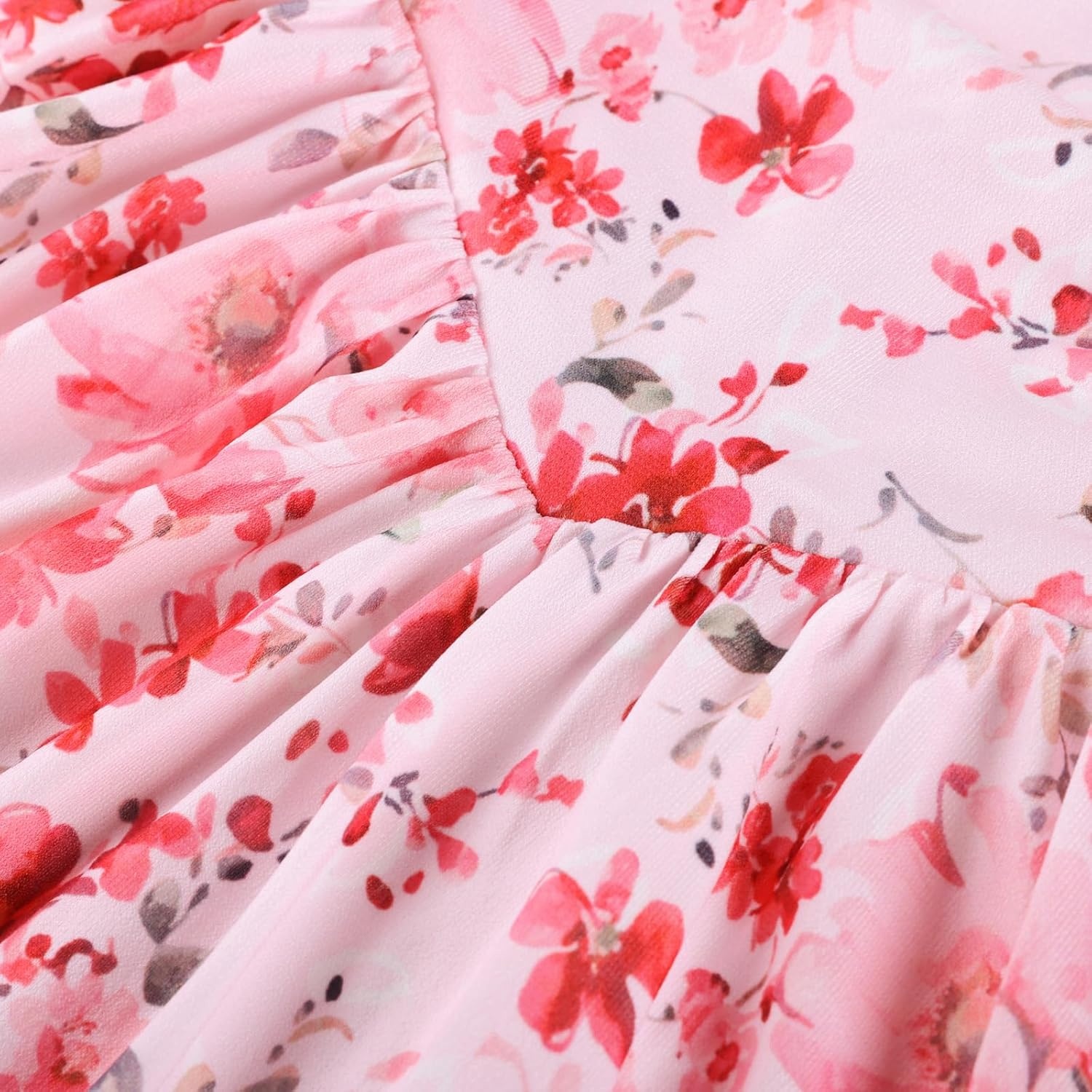 image:imageGrace Karin Girls Floral Summer Spring Halter Tie Back Dresses Size 716Pinkred Floral