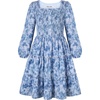 Light Blue Navy Floral