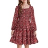 Wine Red Floral