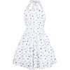 White and Blue Floral