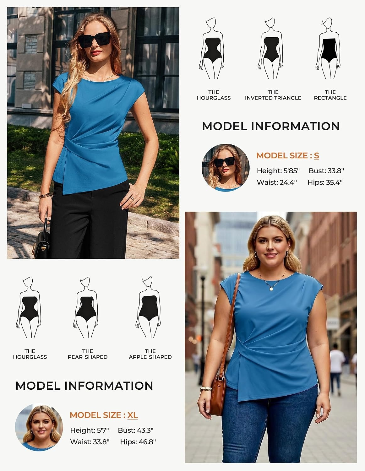 image:imageGRACE KARIN Womens 2026 Summer Tops Dressy Peplum ShirtDeep Blue