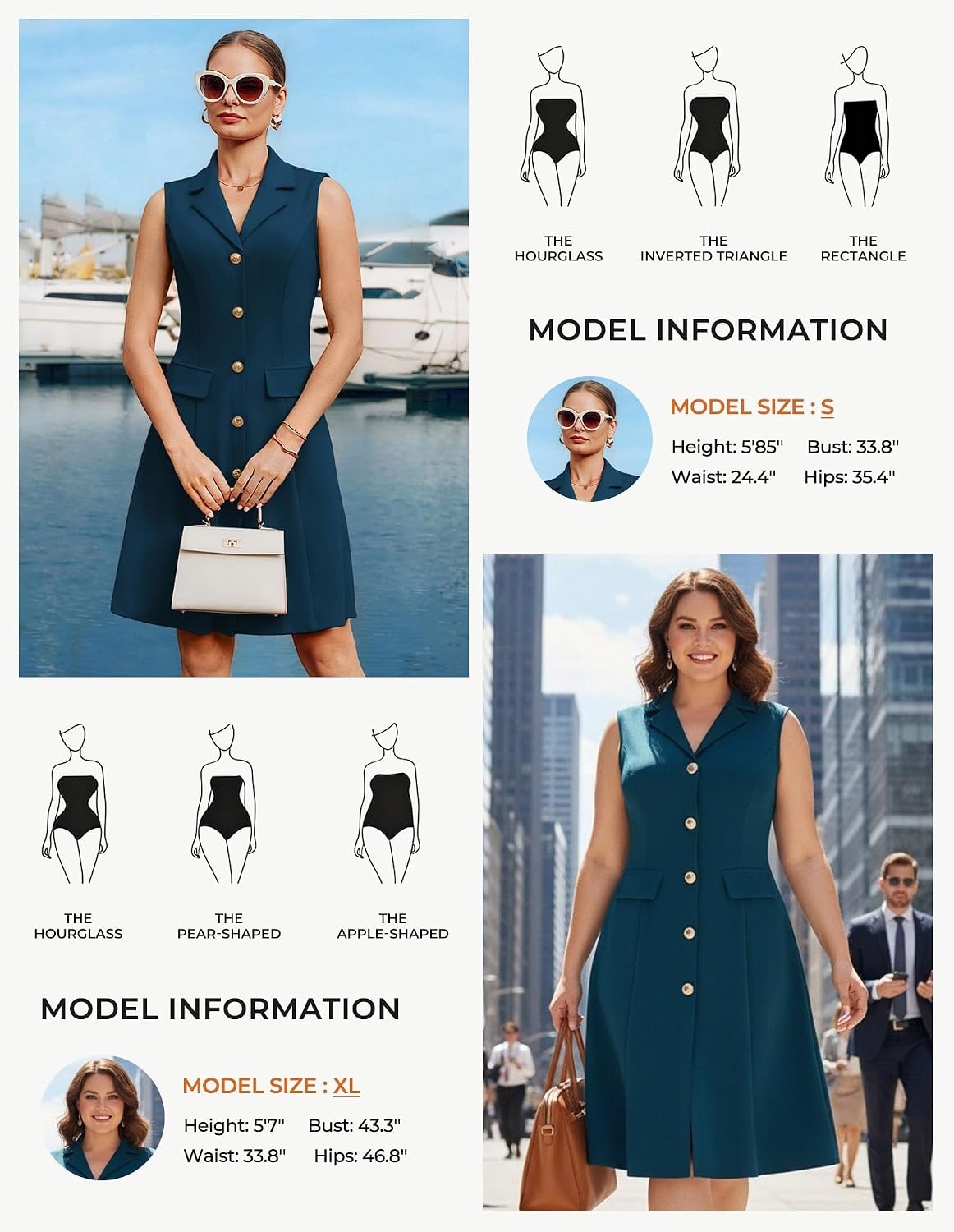 image:imageGRACE KARIN Womens Sleeveless Button Down Work Professional DressesPeacock Blue