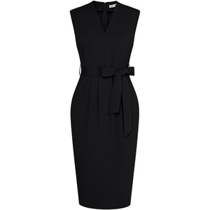 GRACE KARIN Women’s Bodycon Knee Length Sleeveless Dress with Pockets(Black)