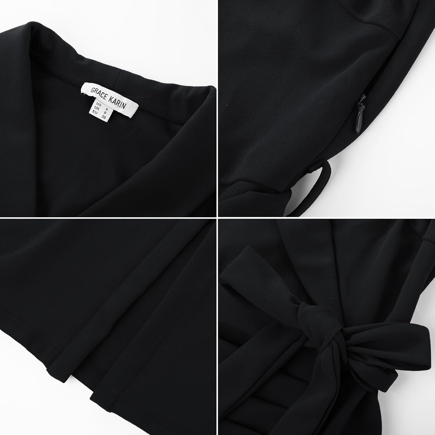 image:imageGRACE KARIN Womens Wear to Work Bodycon Sleeveless DressesBlack