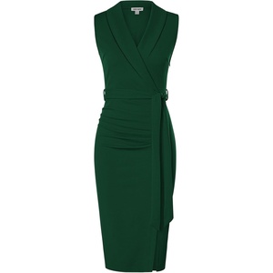GRACE KARIN Women’s Wear to Work Bodycon Sleeveless Dresses(Dark Green)