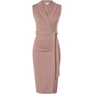 GRACE KARIN Women’s Wear to Work Bodycon Sleeveless Dresses(Leather Pink)