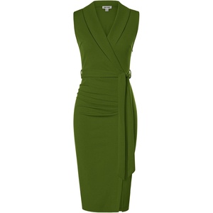 GRACE KARIN Women’s Wear to Work Bodycon Sleeveless Dresses(Olive Green)