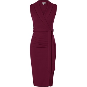 GRACE KARIN Women’s Wear to Work Bodycon Sleeveless Dresses(Wine Red)