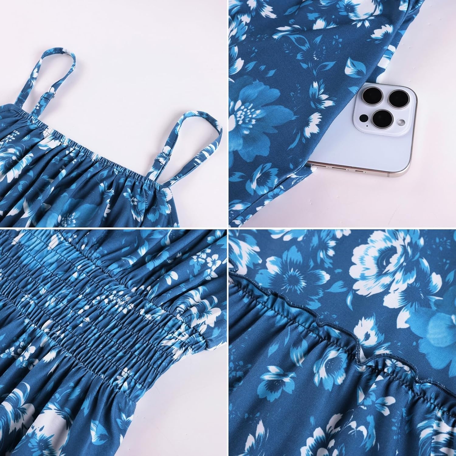 image:imageGRACE KARIN Summer Dresses for Women 2026 Vacation Boho Maxi SundressDark Blue