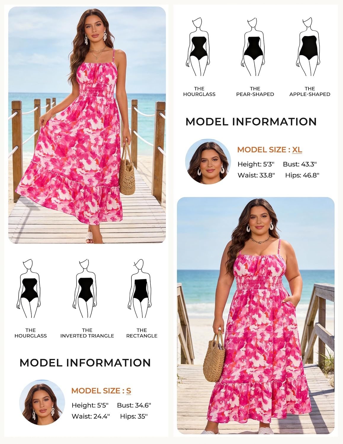image:imageGRACE KARIN Summer Dresses for Women 2026 Vacation Boho Maxi SundressRose Red Floral
