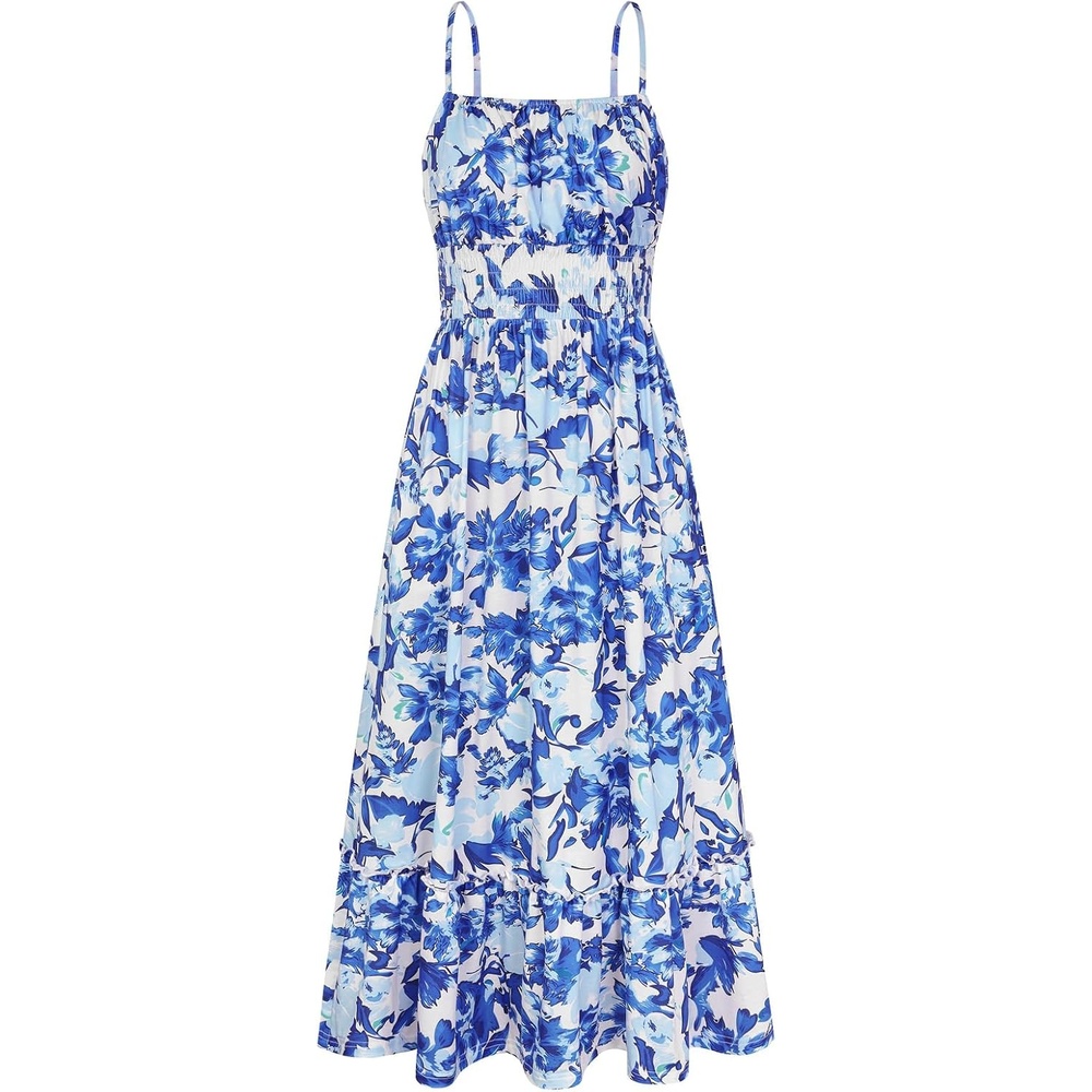 image:imageGRACE KARIN Summer Dresses for Women 2026 Vacation Boho Maxi SundressBlue