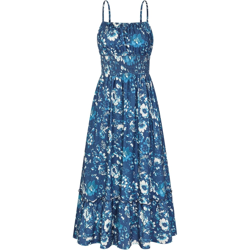 image:imageGRACE KARIN Summer Dresses for Women 2026 Vacation Boho Maxi SundressDark Blue