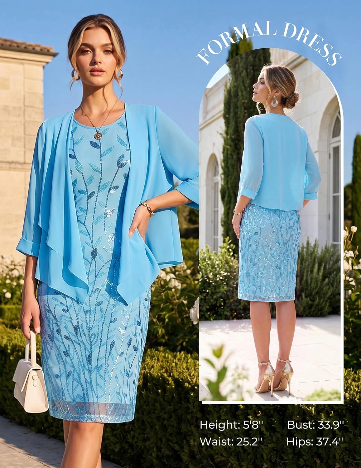 image:imageGRACE KARIN Mother of The Bride Groom Dresses Wedding Guest DressBlue