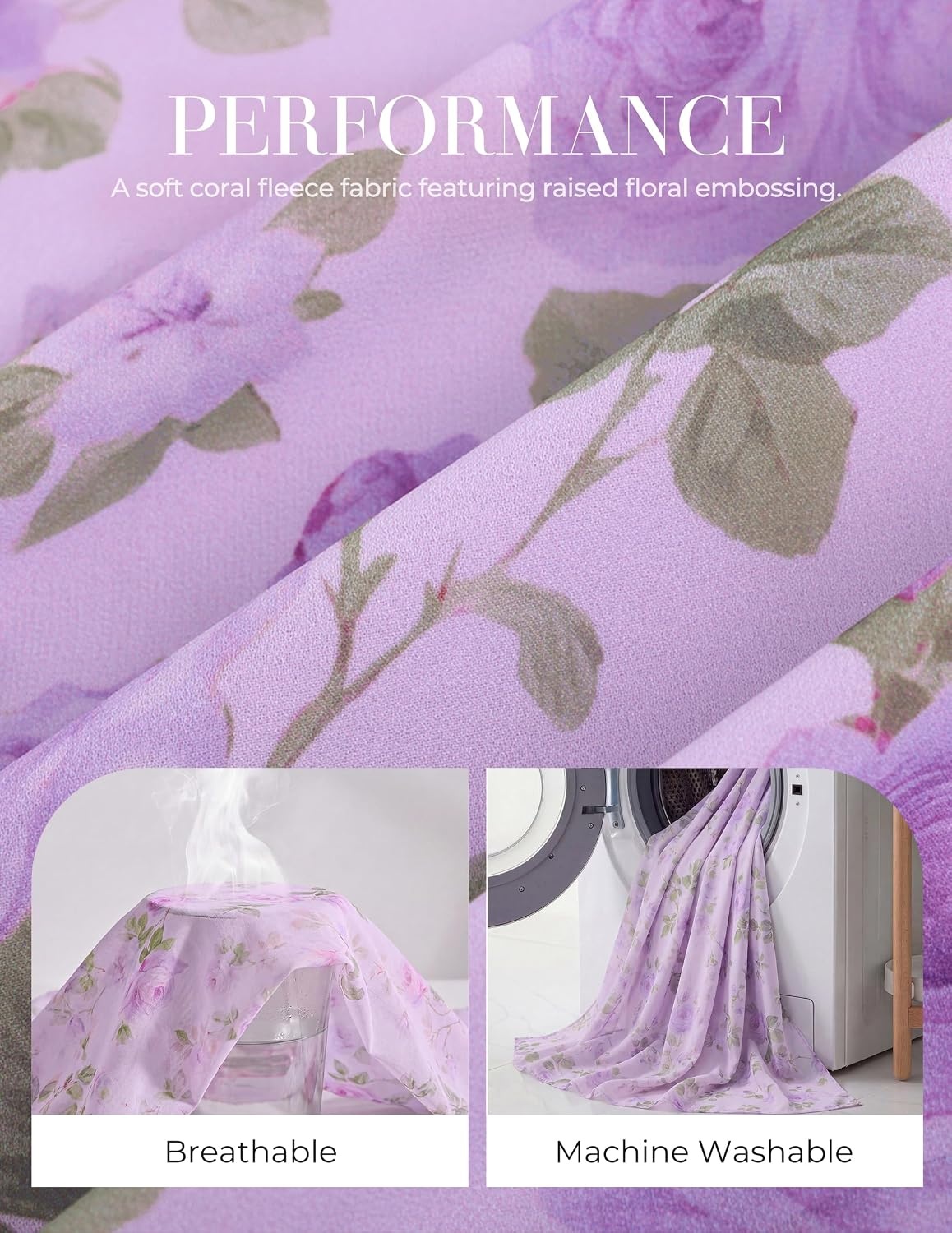 image:imageGRACE KARIN Womens Fall Long Sleeve Floral Wedding Guest Maxi DressLight Purple