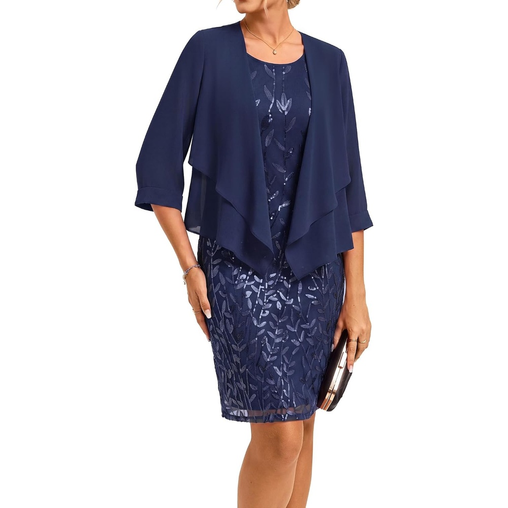 image:imageGRACE KARIN Mother of The Bride Groom Dresses Wedding Guest DressNavy Blue