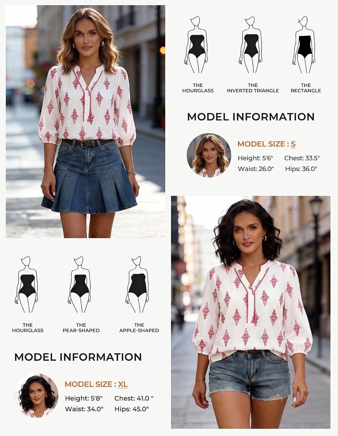 image:imageGRACE KARIN Boho Tops for Women Summer Dressy Casual Floral Blouses V Neck Button Up 34 Sleeve Shirts for VacationPink Floral