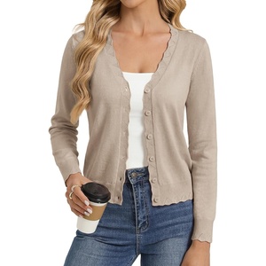 GRACE KARIN Cardigan Sweaters for Women Wool Blend Sweater Fall Fashion(Khaki)