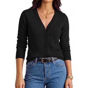 GRACE KARIN Womens Cashmere Merino Wool Sweaters 2026 Fall Winter Cardigan(Black)