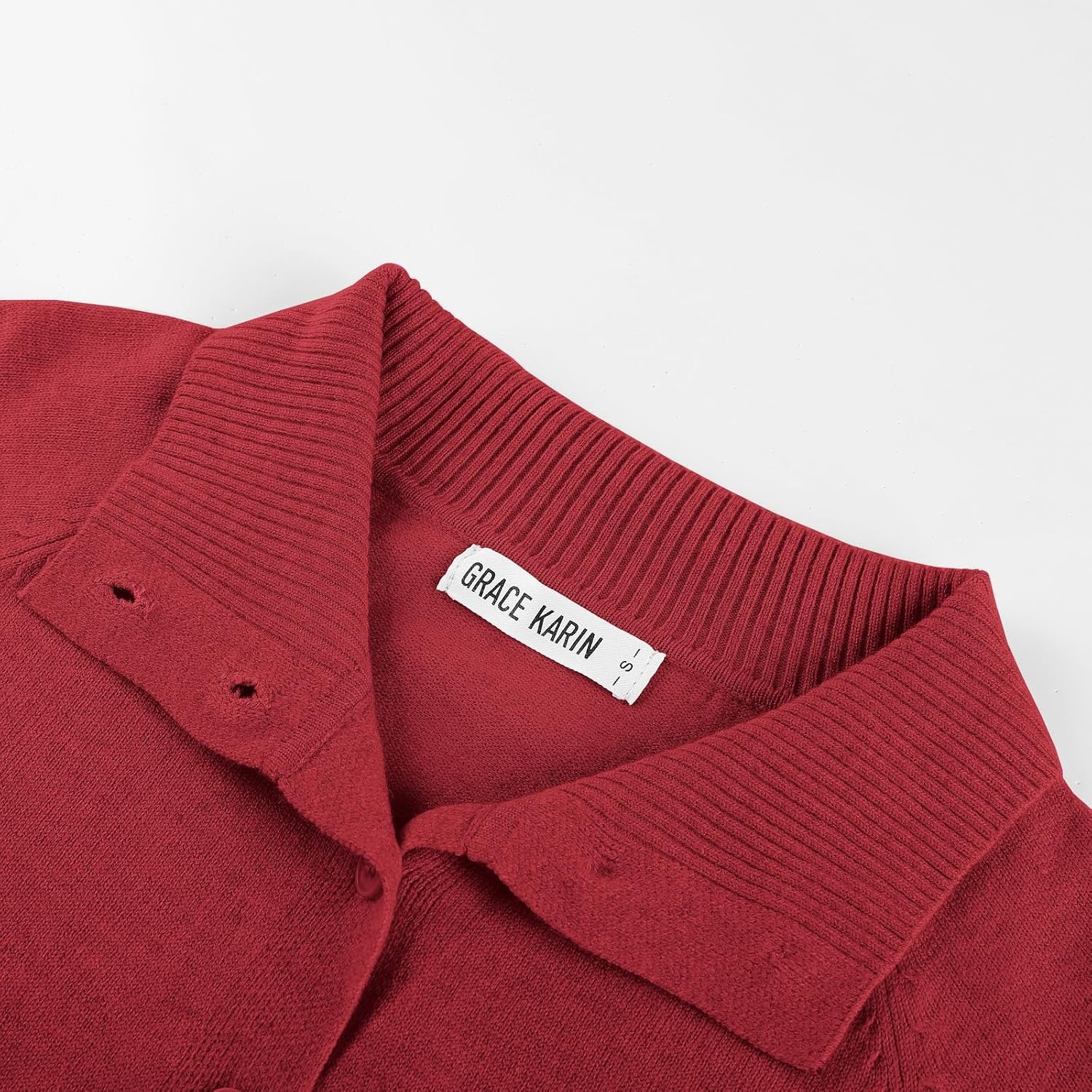 image:imageGRACE KARIN Women Lightweight Cardigan Sweaters Fall Teacher OutfitsRed