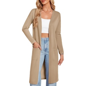 GRACE KARIN Womens Long Cardigan Sweaters Lightweight Open Front Maxi Cardigans for Women Fall Fashion Outfits 2026(Khaki)