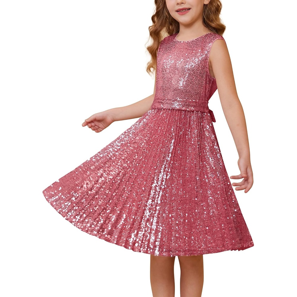 image:imageGRACE KARIN Girls Fancy Sparkly Sequin Formal Party Dance Dress 614Navy
