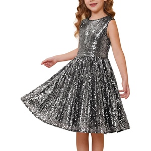 GRACE KARIN Girls Fancy Sparkly Sequin Formal Party Dance Dress 6-14(Grape Purple)