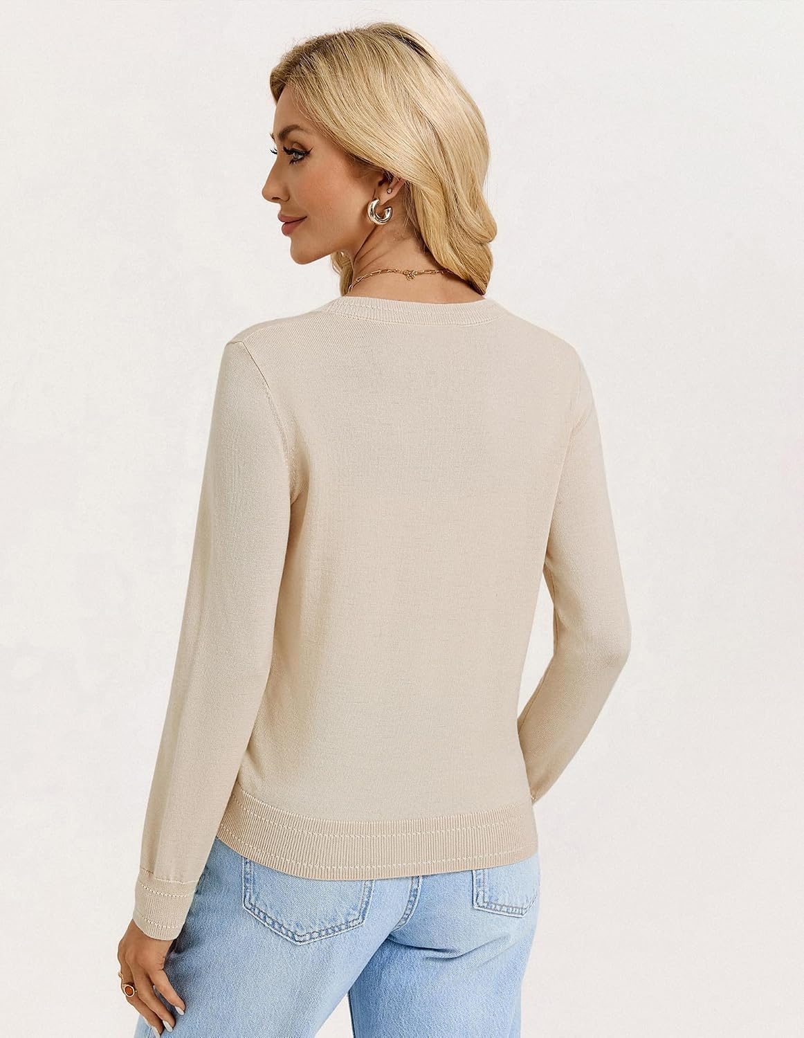 image:imageGRACE KARIN Lightweight Cardigan Sweaters for Women Trendy Fall OutfitsBeige