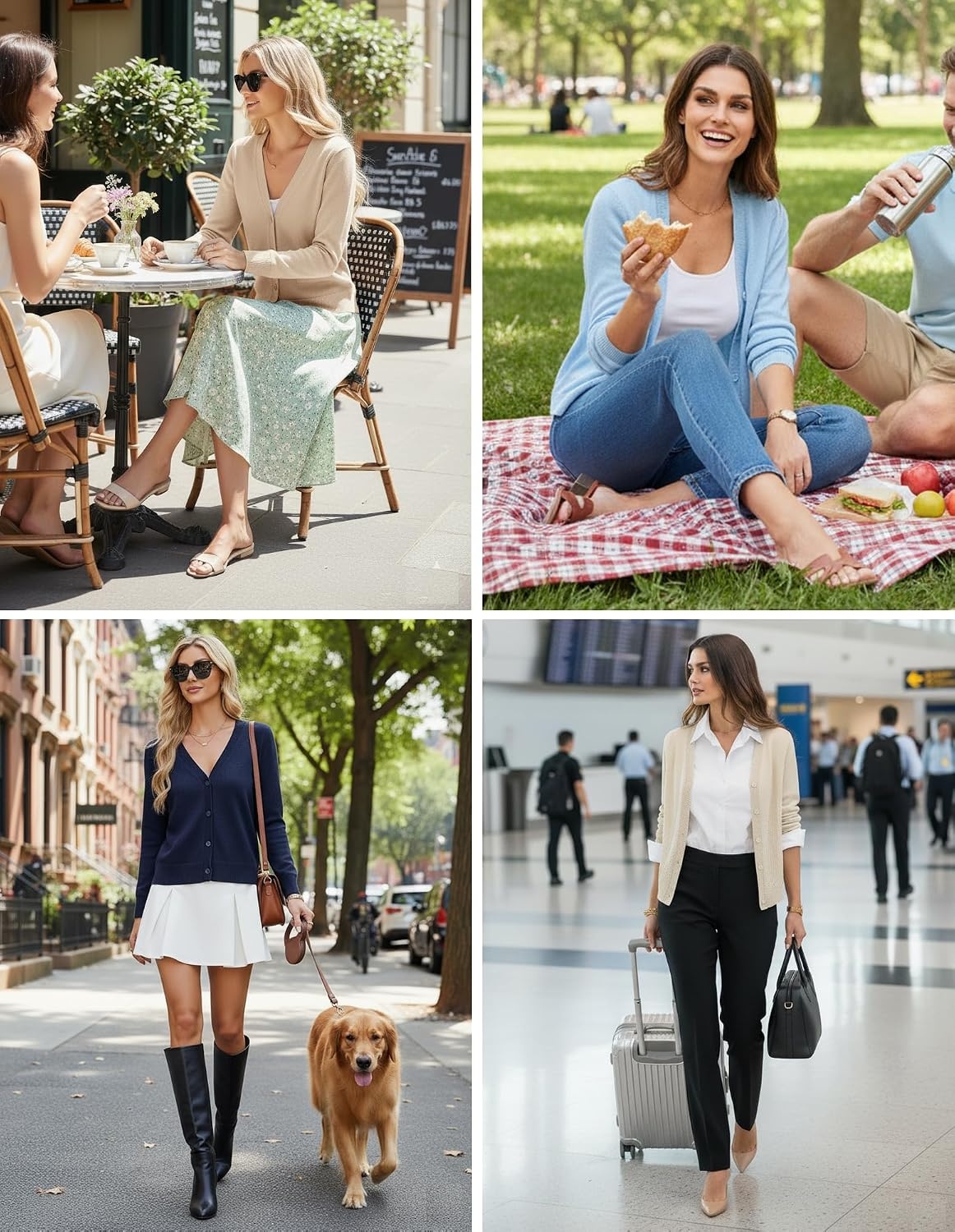 image:imageGRACE KARIN Lightweight Cardigan Sweaters for Women Trendy Fall OutfitsNavy Blue