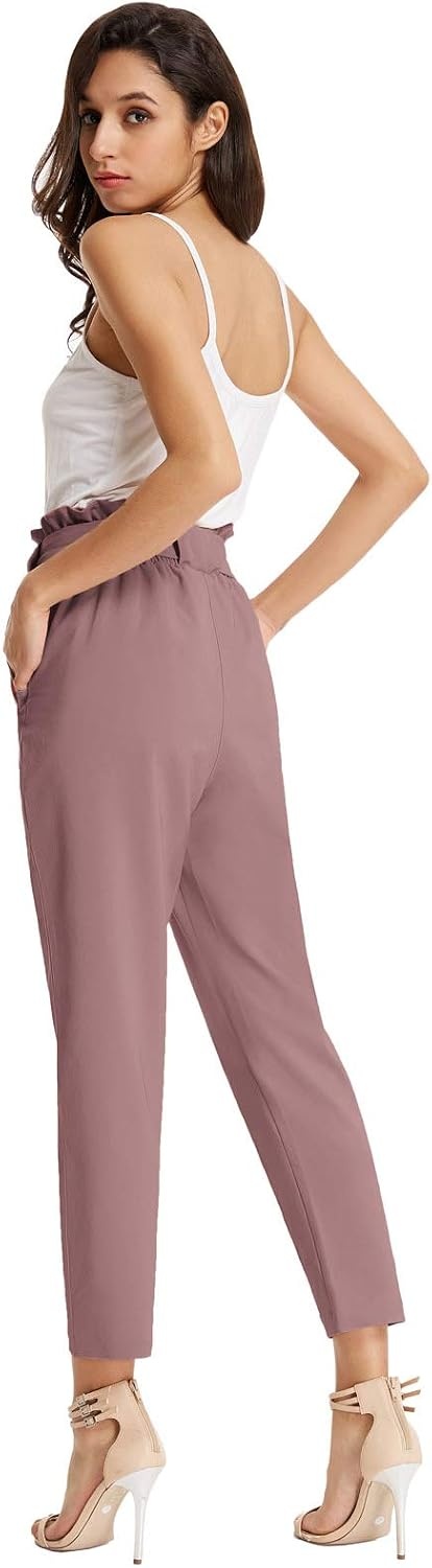 image:imageGRACE KARIN Women Work Pants High Waist Dress Trousers Business CasualPuce
