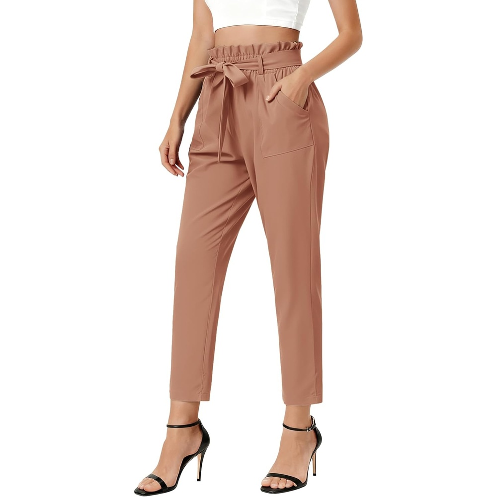 image:imageGRACE KARIN Women Work Pants High Waist Dress Trousers Business CasualApricot