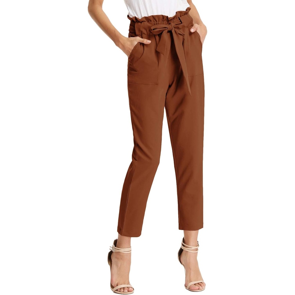image:imageGRACE KARIN Women Work Pants High Waist Dress Trousers Business CasualBrown