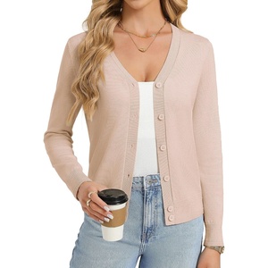 GRACE KARIN Lightweight Cardigan Sweaters for Women Trendy Fall Outfits(Apricot)