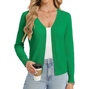 GRACE KARIN Lightweight Cardigan Sweaters for Women Trendy Fall Outfits(Green)
