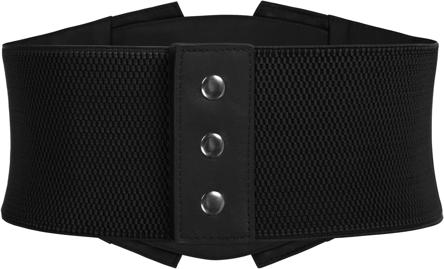 image:imageGRACE KARIN Renaissance Corset Belt for Women Elastic Wide Waist CorsetBlack Leather