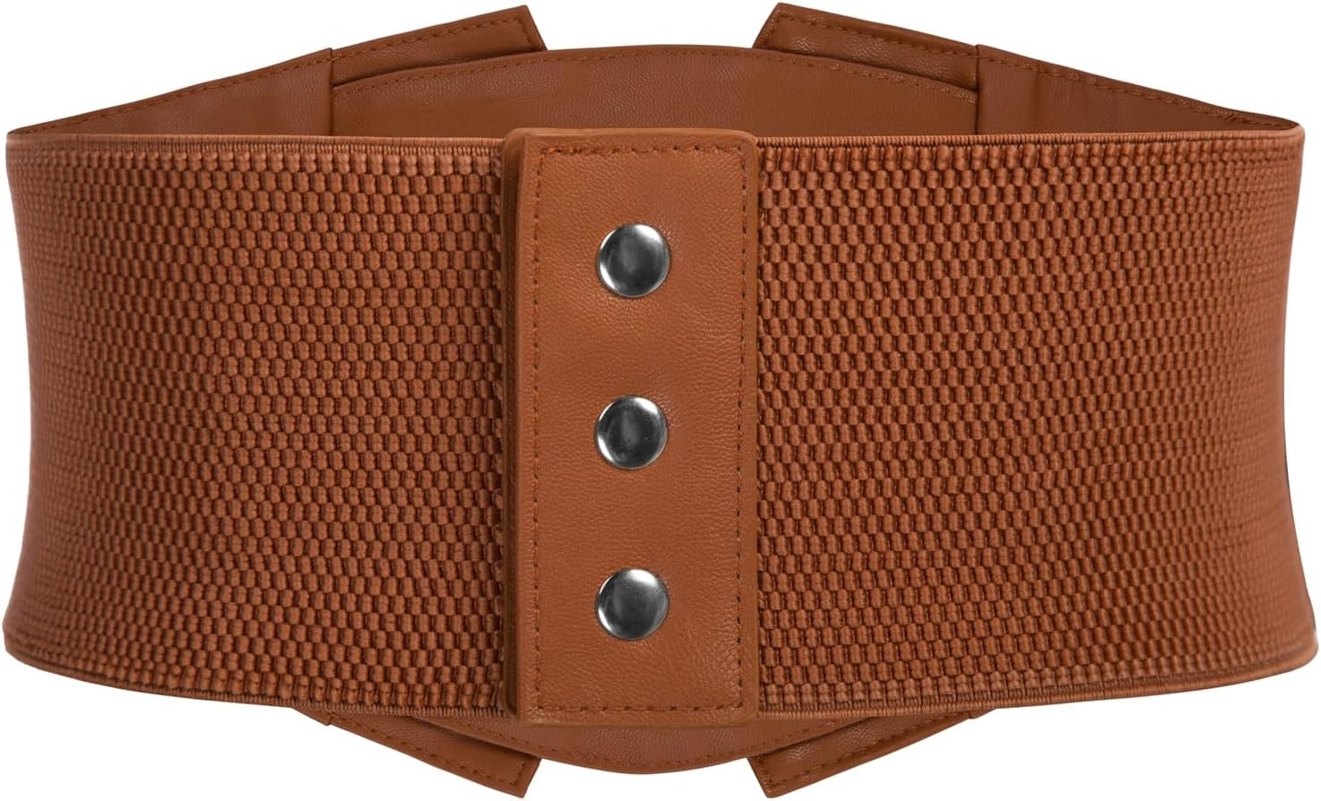 image:imageGRACE KARIN Renaissance Corset Belt for Women Elastic Wide Waist CorsetBrown Leather