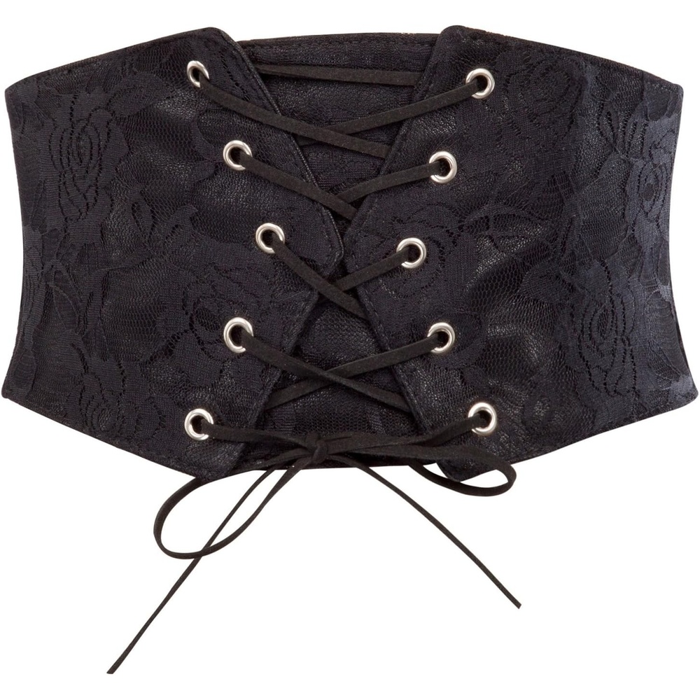 image:imageGRACE KARIN Renaissance Corset Belt for Women Elastic Wide Waist CorsetBlack
