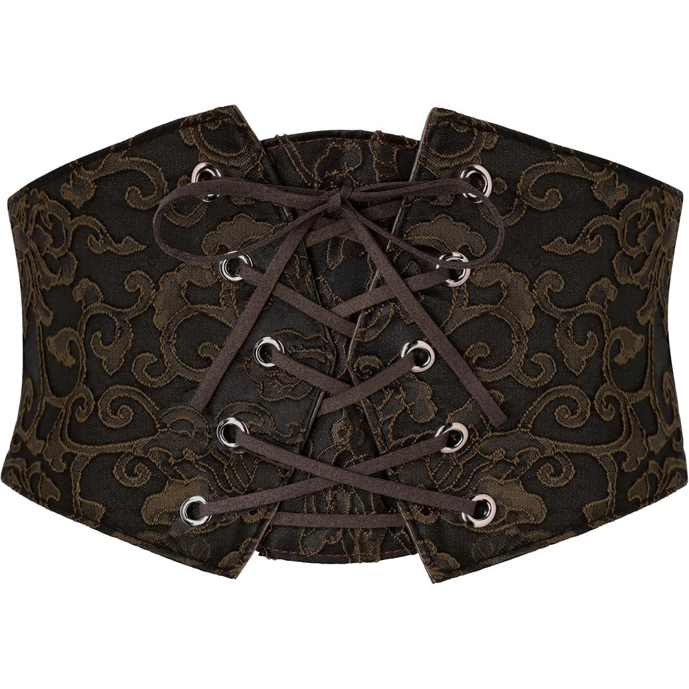 image:imageGRACE KARIN Renaissance Corset Belt for Women Elastic Wide Waist CorsetLight Coffee