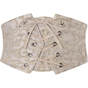 GRACE KARIN Renaissance Corset Belt for Women Elastic Wide Waist Corset(Light Camel)