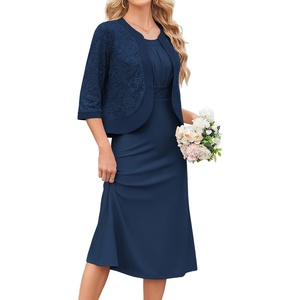 GRACE KARIN Women’s Formal Wedding Guest Dress Mother of the Bride Dress(Navy Blue)