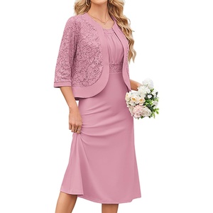 GRACE KARIN Women’s Formal Wedding Guest Dress Mother of the Bride Dress(Pink)