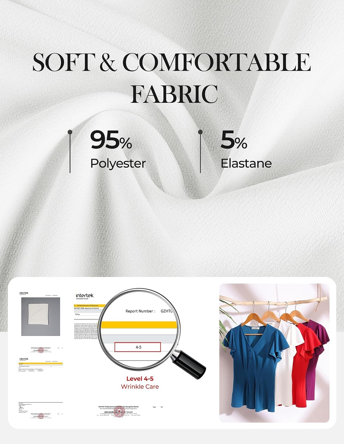 image:imageGRACE KARIN Womens Summer Blouses Dressy Casual Ruffle Peplum TopsWhite