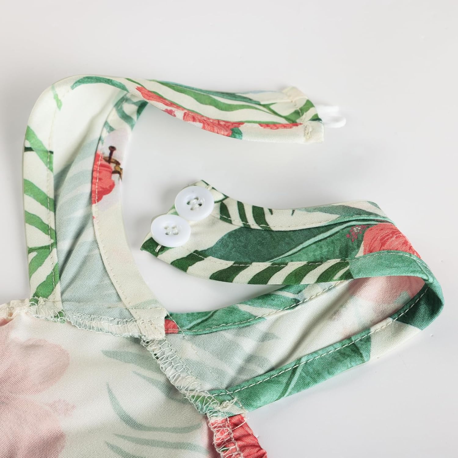 image:imageGRACE KARIN Girls Hawaiian Dresses Halter Tropical Beach Summer Dress 614YBeige Tropical