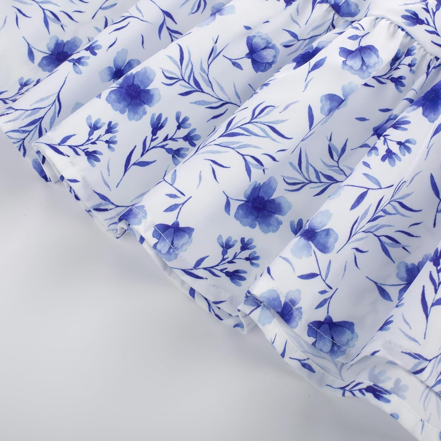 image:imageGRACE KARIN Girls Hawaiian Dresses Halter Tropical Beach Summer Dress 614YBlue White