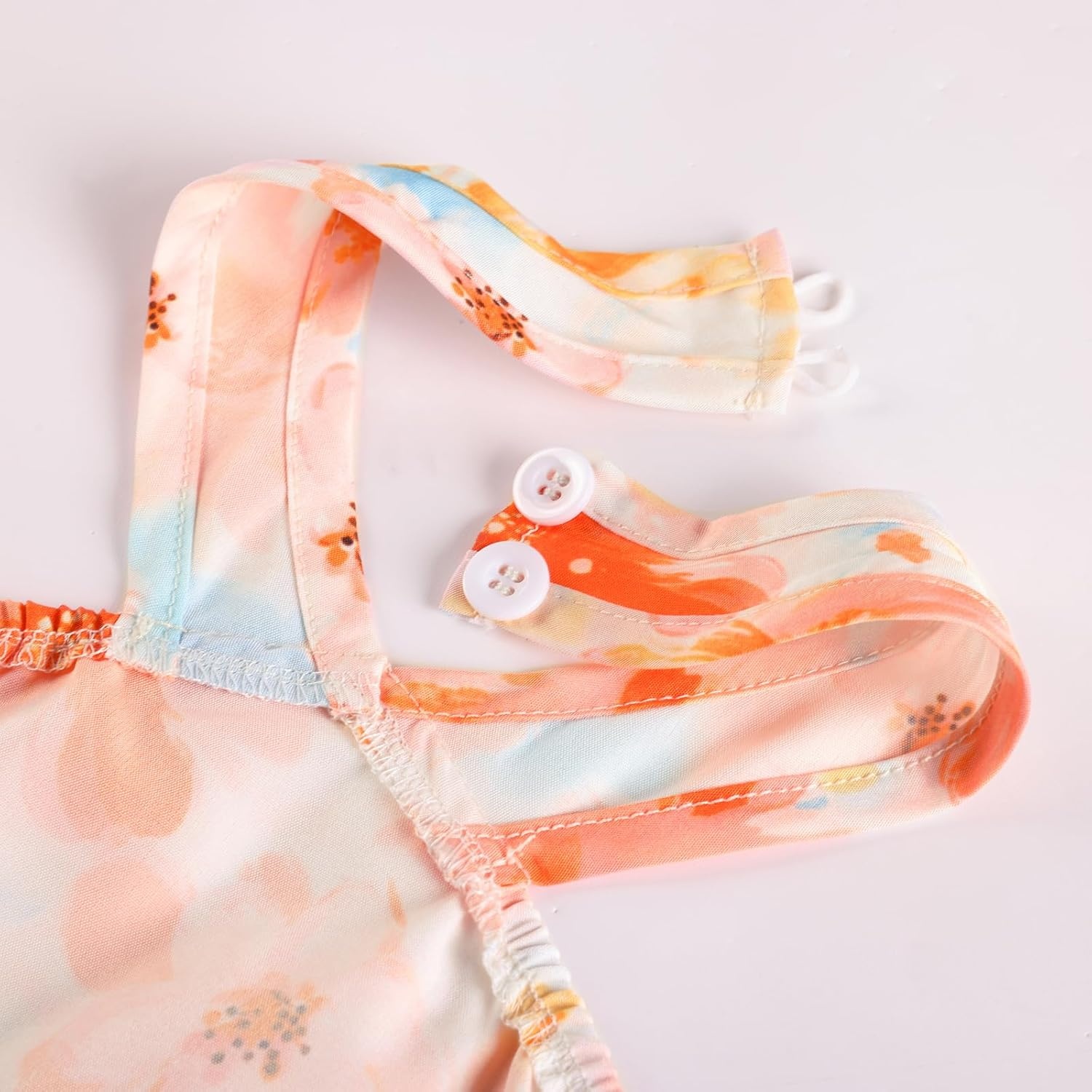 image:imageGRACE KARIN Girls Hawaiian Dresses Halter Tropical Beach Summer Dress 614YOrange Tropical