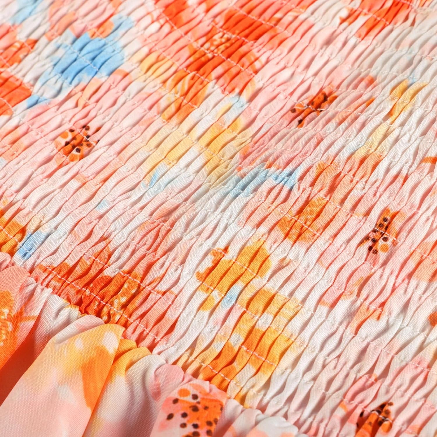 image:imageGRACE KARIN Girls Hawaiian Dresses Halter Tropical Beach Summer Dress 614YOrange Tropical
