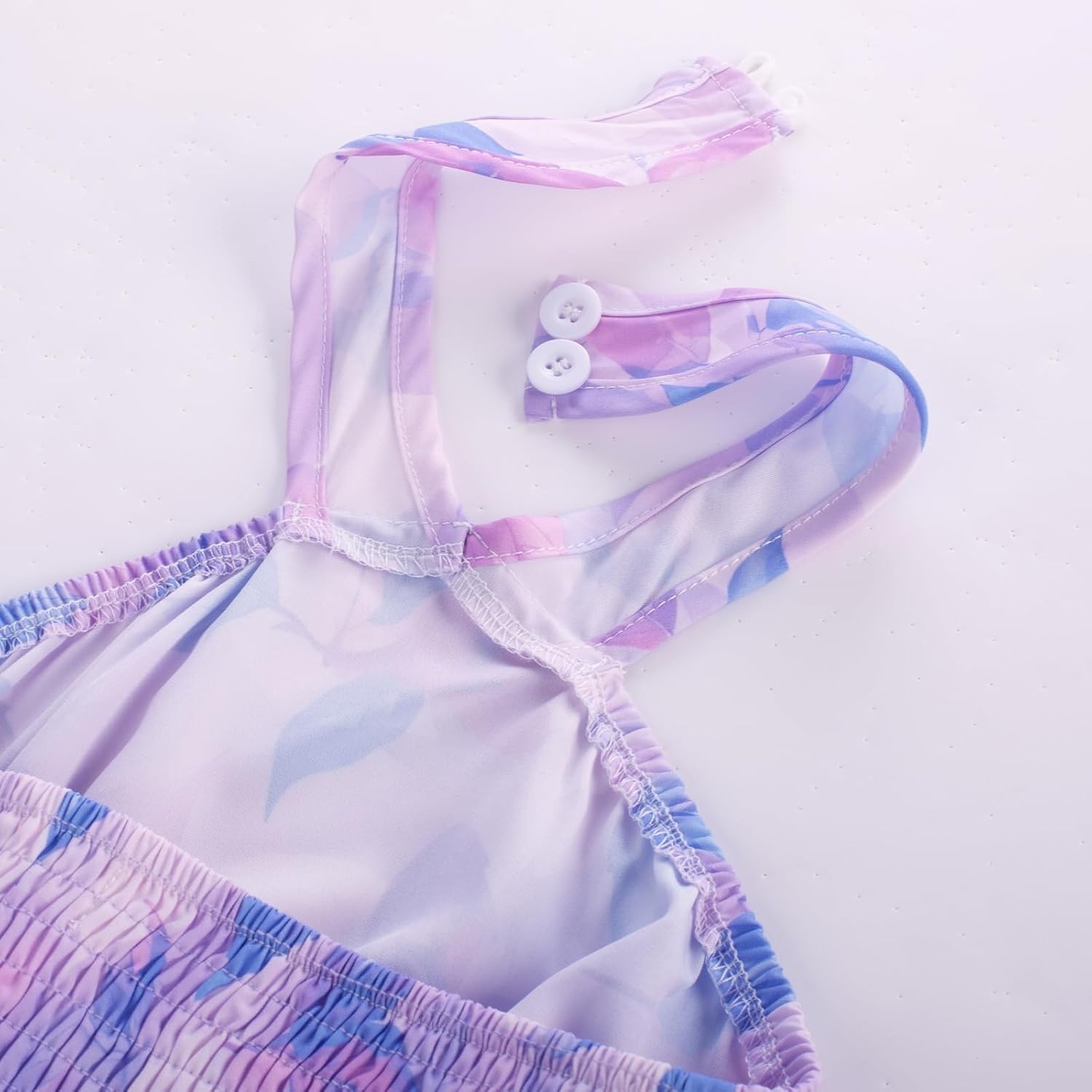 image:imageGRACE KARIN Girls Hawaiian Dresses Halter Tropical Beach Summer Dress 614YPurple Leaf